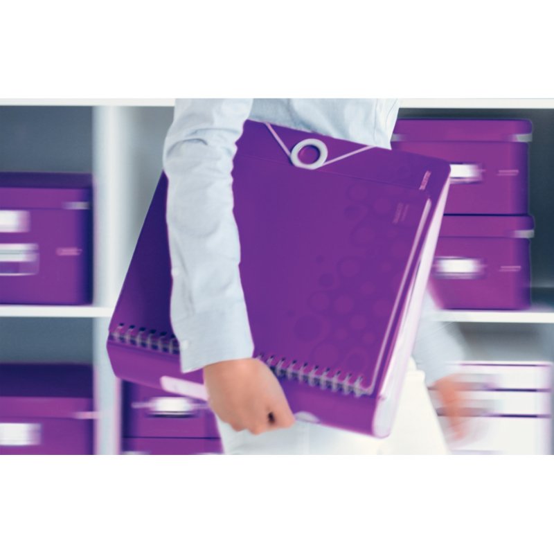 LEITZ Classeur Active WOW, 180 degrés, 80 mm, violet