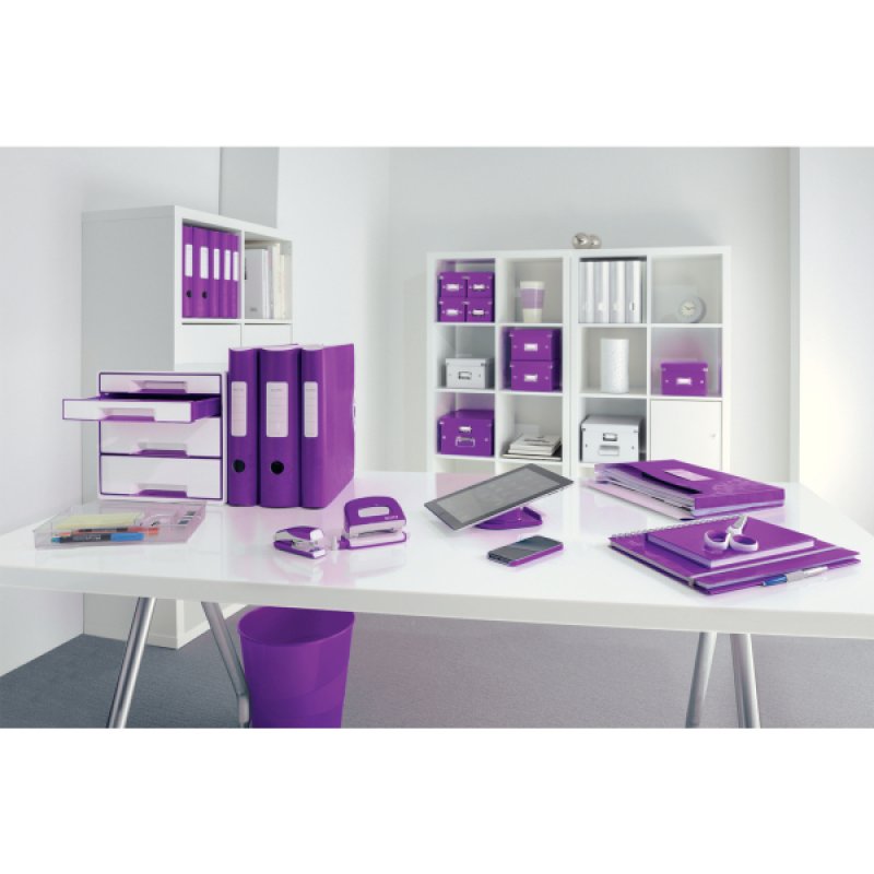 LEITZ Classeur Active WOW, 180 degrés, 80 mm, violet