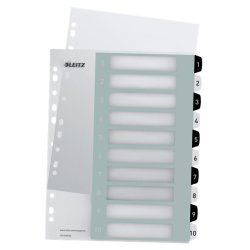 Leitz WOW divider Polypropylene (PP) Black, White