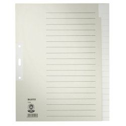 Leitz 12200085 tab index Blank tab index Paper Grey
