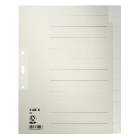 Leitz 12220085 divider Paper Grey