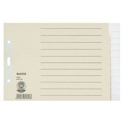 Leitz 12260085 tab index Blank tab index Paper Grey