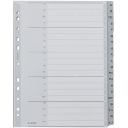 LEITZ Intercalaires en plastique, A-Z, format A4 extra large