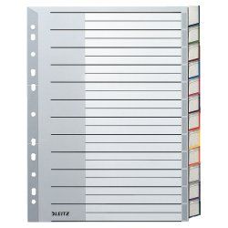 Leitz 12740000 tab index Blank tab index Cardboard Grey, White