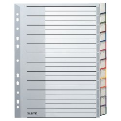 LEITZ intercalaire en plastique, blanc, A4 extra large,