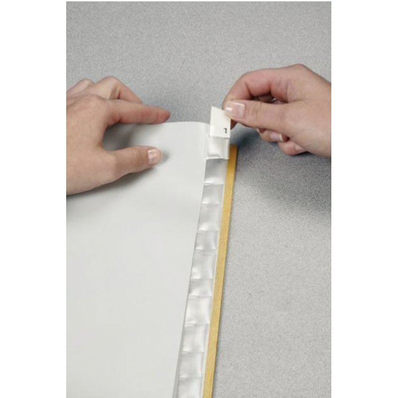 Leitz 12740000 intercalaire de classement Onglet avec index vierge Carton Gris, Blanc