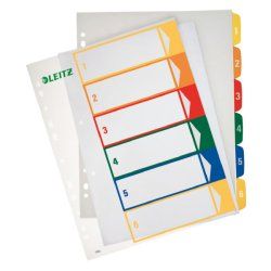 Leitz Intercalaires imprimables PC, en PP, extra large