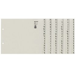 Leitz 13080085 intercalaire de classement Onglet avec index alphabétique Papier Gris