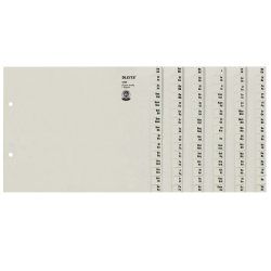 Leitz 13080085 tab index Alphabetic tab index Paper Grey