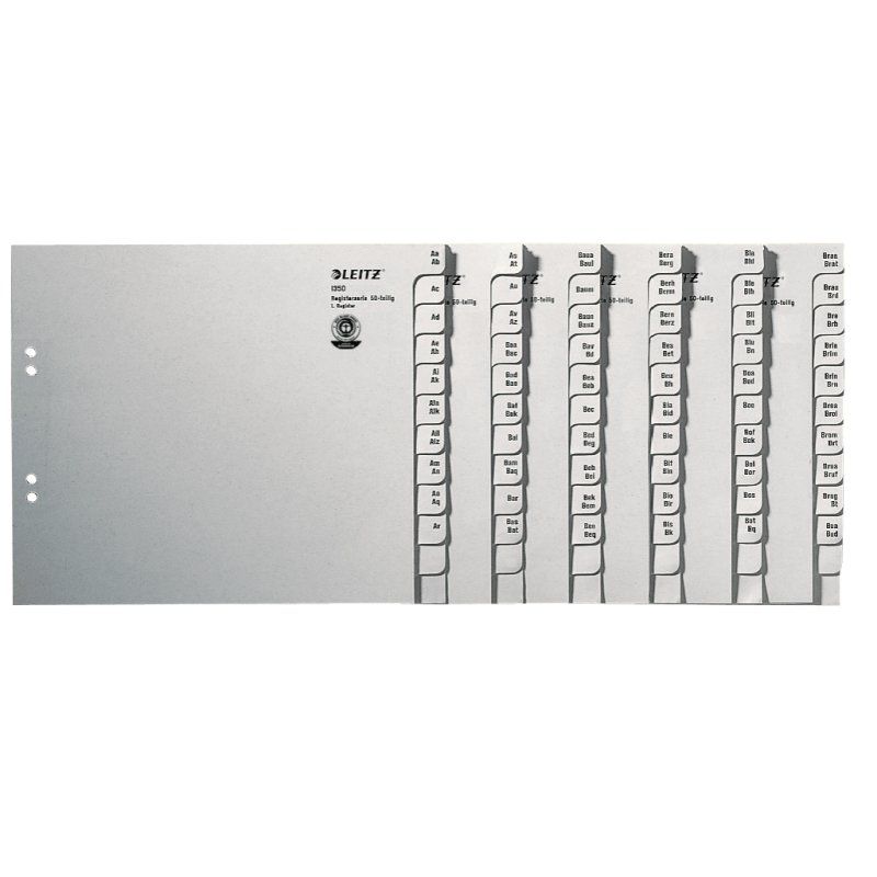 Leitz 13500085 divider Paper Grey