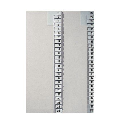 LEITZ Intercalaires en papier naturel, numéroté, A4 , 1-25