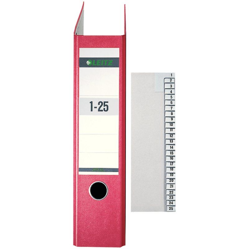 LEITZ Intercalaires en papier naturel, numéroté, A4 , 1-25