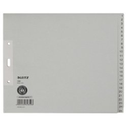 LEITZ Intercalaires en papier naturel, numéroté, A4 , 26 - 5