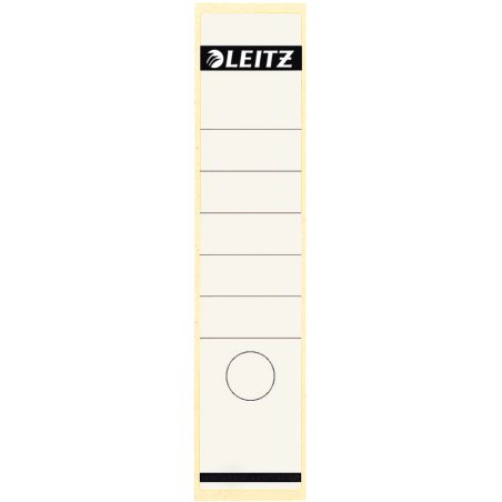 LEITZ Etiquette pour dos de classeur, 61 x 285 mm, blanc
