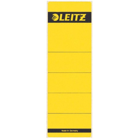 LEITZ Etiquette pour dos de classeur, 61 x 192 mm, jaune