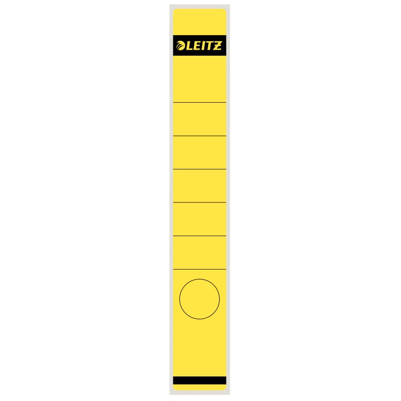 LEITZ Etiquette pour dos de classeur, 39 x 285 mm, jaune