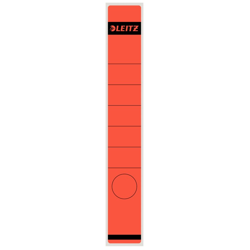 LEITZ Etiquette pour dos de classeur, 39 x 285 mm, rouge