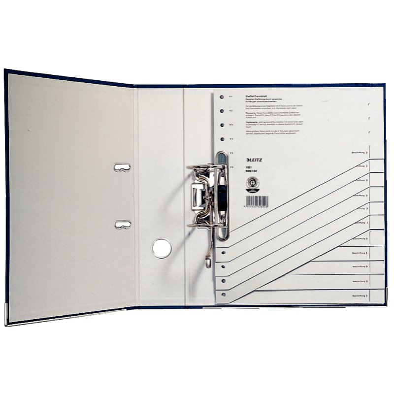 Leitz 16510085 tab index Blank tab index Carton Grey