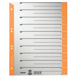 Leitz 16520045 intercalaire de classement Onglet avec index numérique Carton Gris, Orange
