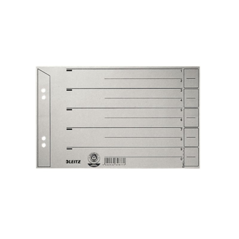 Leitz 16560085 divider Cardboard Grey 1 pc(s)