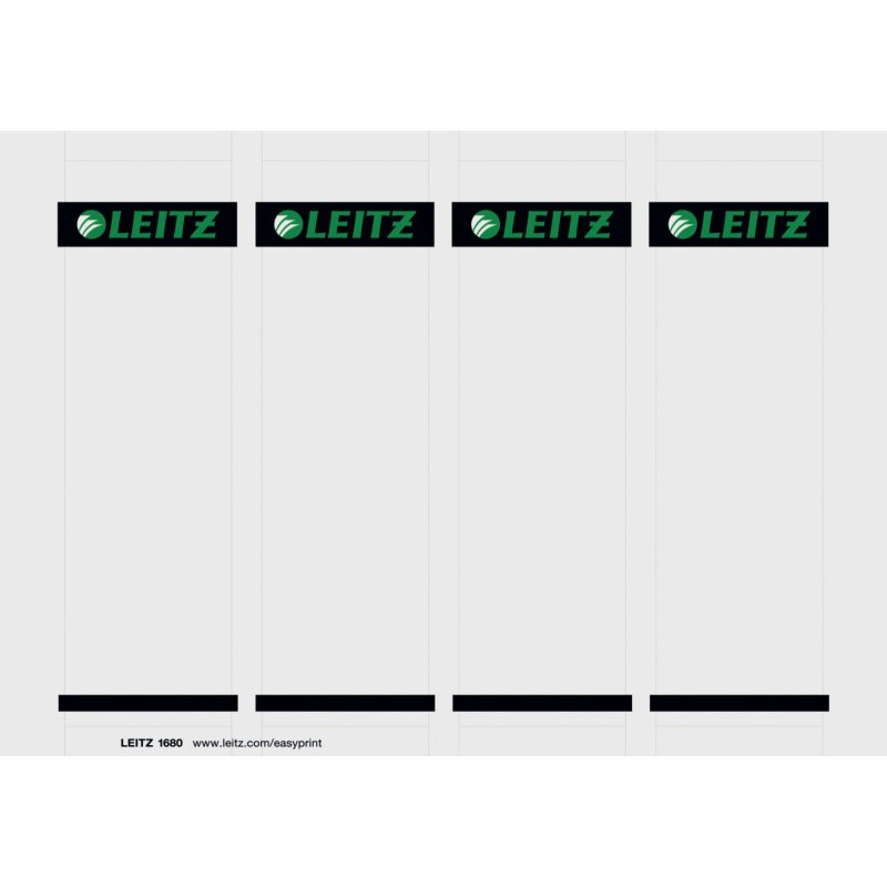 Leitz PC printable Spine Labels for plastic lever arch files