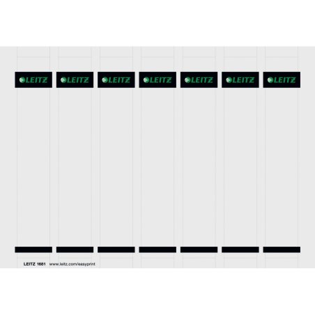 LEITZ Etiquette bristol pour dos de classeur, 31 x 190 mm