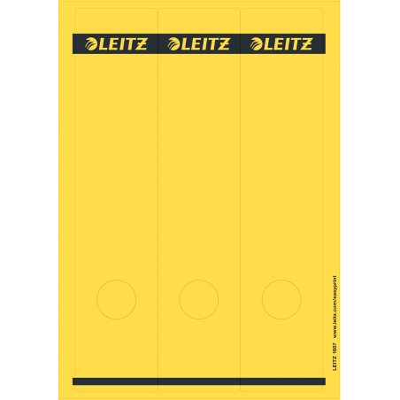 Leitz 16870015 self-adhesive label Rectangle Yellow 75 pc(s)