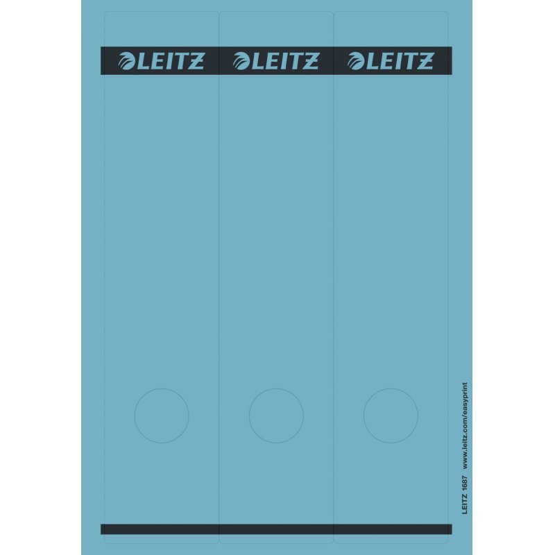 Leitz 16870035 self-adhesive label Rectangle Blue 75 pc(s)