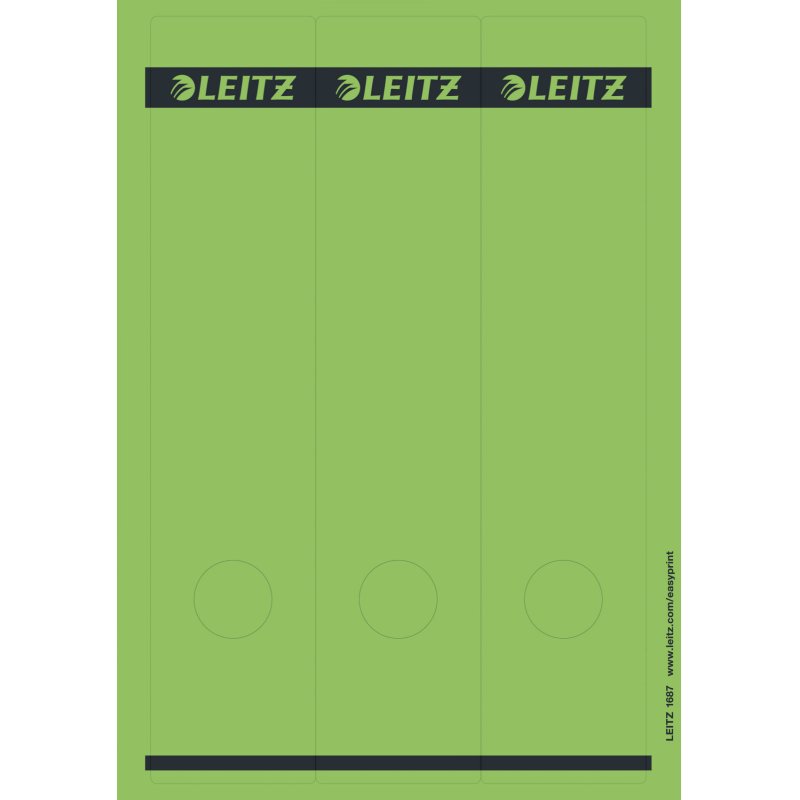 Leitz 16870055 étiquette auto-collante Rectangle Vert 75 pièce(s)