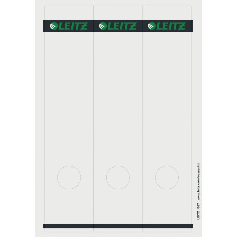 Leitz PC printable Spine Labels for standard lever arch files