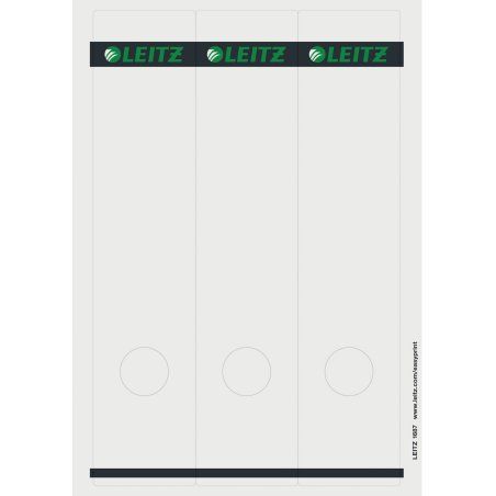 Leitz Etiquettes de dos imprimables PC pour classeurs à levier standard