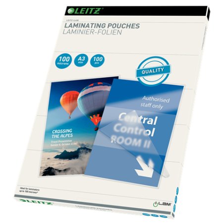LEITZ Pochette de plastification, A3, brillant, 200 microns