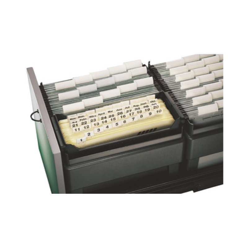 LEITZ Bac pour dossiers suspendus ALPHA, noir