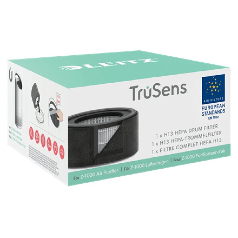 Leitz Replacement 2-In-1 H13 HEPA Filter for TruSens Z-1000 Small Air Purifier