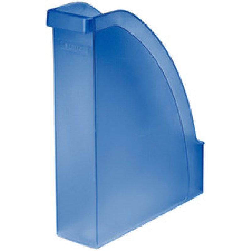 LEITZ Porte-revue Plus, A4, en polystyrène, bleu translucide
