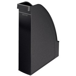 LEITZ Boîte à pans coupés Plus, A4, en polystrène, noir