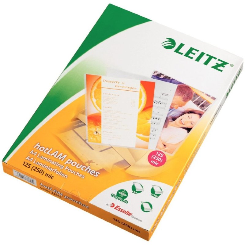 LEITZ Pochette de plastification, A4, brillant, 250 microns