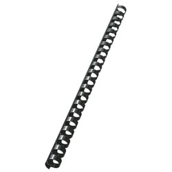 LEITZ Peigne à relier en plastique, diamétre 14 mm, noir