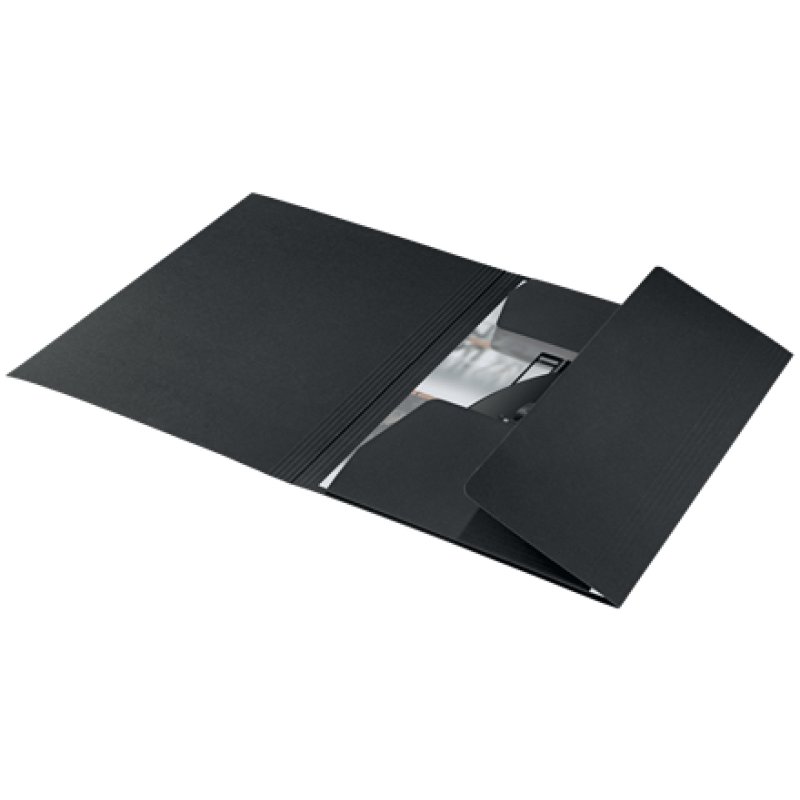 LEITZ Chemise-trieur, A4, carton de 430 g/m2, noir