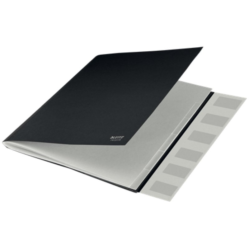 LEITZ Chemise trieur Recycle, A4, carton, noir