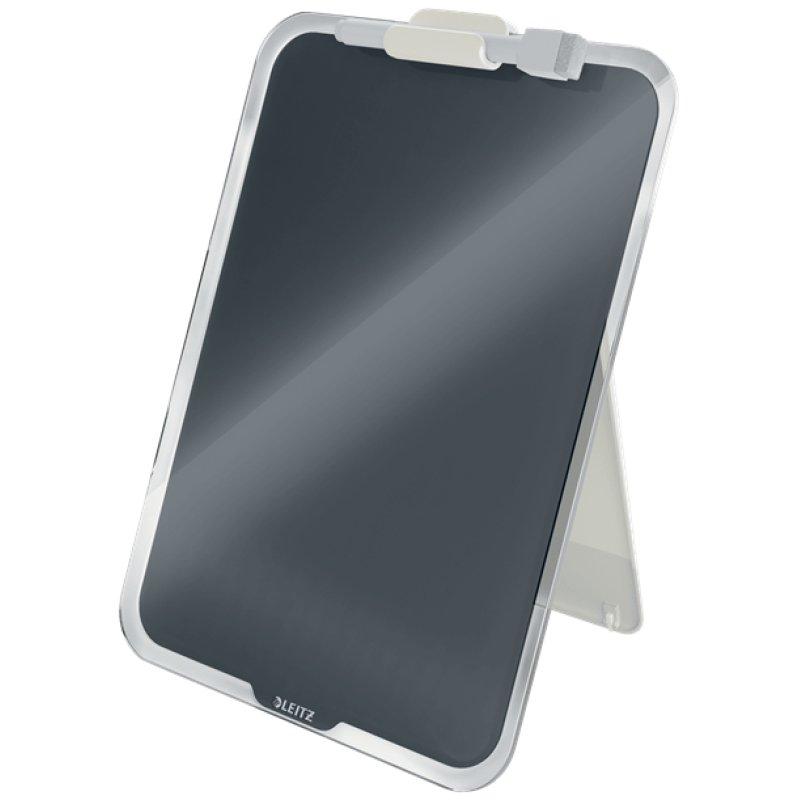 LEITZ Chevalet de bureau en verre Cosy, gris