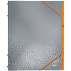 LEITZ Ordnungsmappe Urban Chic, DIN A4, PP, 6 Fächer, grau