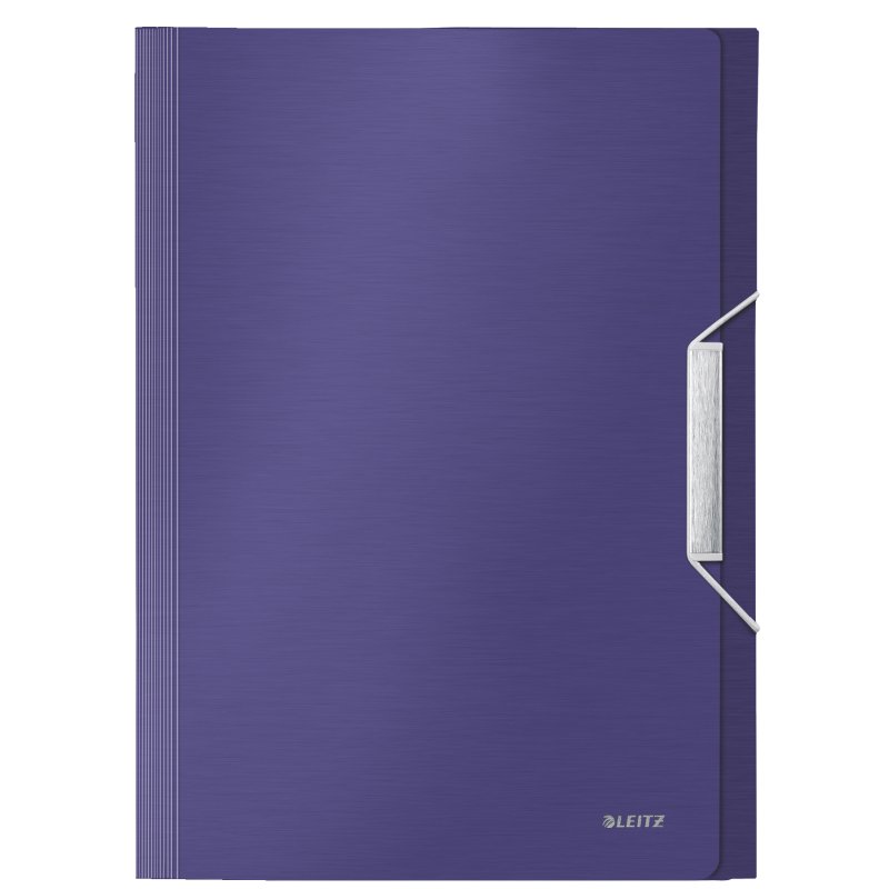 LEITZ Trieur ménager Style, A4, PP, 6 compartiments, bleu