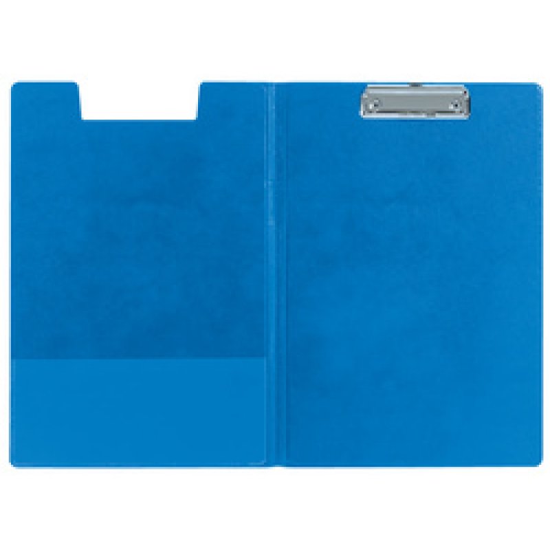 LEITZ Porte-bloc à pince avec rabat, A4, couverture PP, bleu