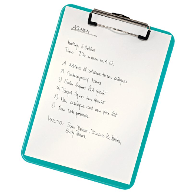 Leitz WOW clipboard A4 Metal, Polystyrol Blue