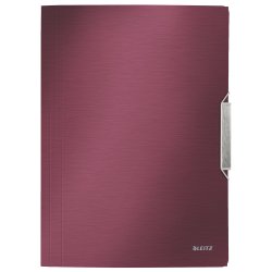 Leitz Style 3-Flap Polypropylene (PP) Red A4