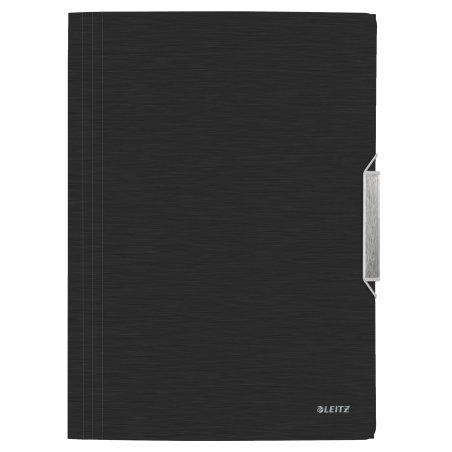 LEITZ Chemise à élastique Style, A4, PP, noir satin