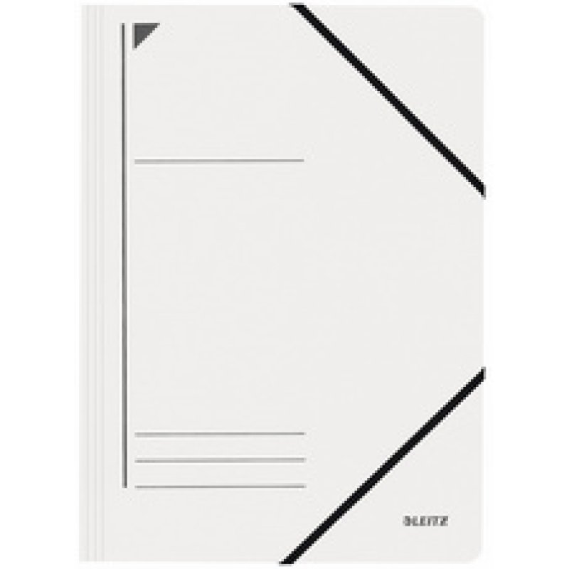 LEITZ Chemise à élastique, format A4, carton, rouge