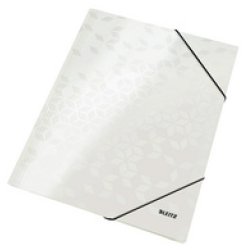 LEITZ Chemise à élastique WOW, A4, carton, rouge