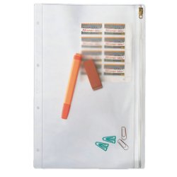 LEITZ Pochette à fermeture zip, format A4, PVC, grainé